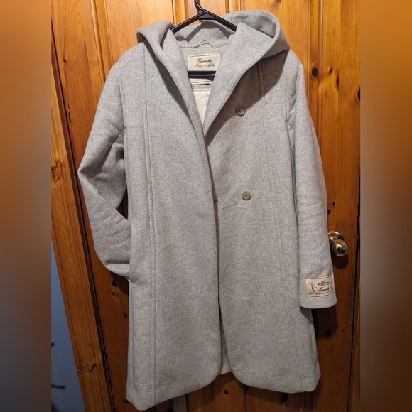 Wilfred // Hooded Wool Coat - Picture 3 of 3